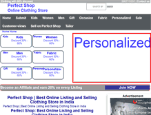 Tablet Screenshot of perfectshop.in